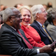 WASHINGTON, DC - OCTOBER 21: (L-R) Associate Supreme Court Justice Clarence Thomas sits with his wife and conservative activist Virginia Thomas while he waits to speak at the Heritage Foundation on October 21, 2021 in Washington, DC. Clarence Thomas has now served on the Supreme Court for 30 years. He was nominated by former President George H. W. Bush in 1991 and is the second African-American to serve on the high court, following Justice Thurgood Marshall.